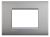 Bticino LNC4803NK AIR frame NICKEL 3-module, (grey)