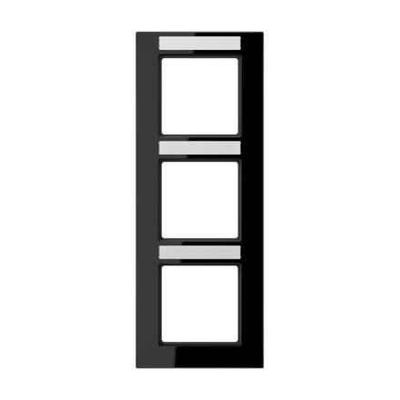 Jung AC583BFSW frame 3-way, vertical and horizontal mounting, thermoplastic, A CREATION, black