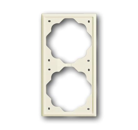 Busch-Jaeger 1722-72 cover frame, 2-way frame ivory/white