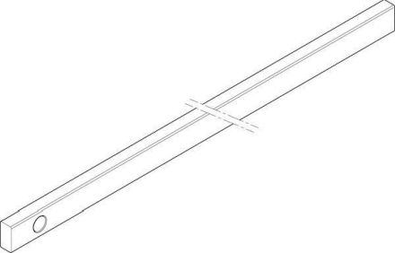 ABN 3FB 20x10x698mm horizontal CU-rail (XCUW123K)