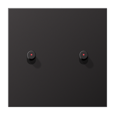 Jung AL12-5KODR01 cover with rocker arm with cap, cylinder, 1-way, 2 rocker arms, LS 1912 series, dark (painted aluminum)