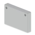 Unex 66113 grey RAL7035 60x100 U23X end piece