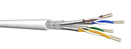 Draka Comteq 60095153 UCHOMESS 4P22 S/FTP LSHF white Box200 data cable Cat7A 1000MHz Dca