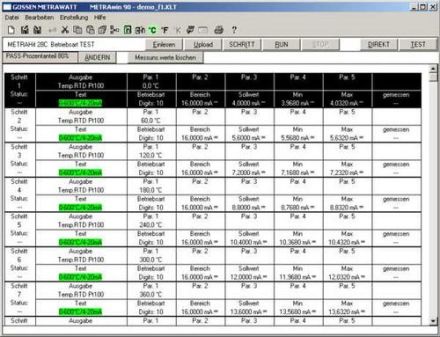 Gossen Metrawatt METRAWIN 90-2 calibration software for controlling the METRAH