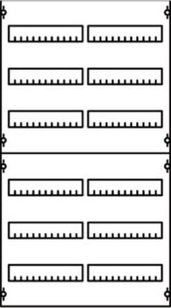 ABB Striebel & John 2V23A DIN rail device module row spacing 125mm, 6RE / BH2, 2FB, 2CPX037635R9999