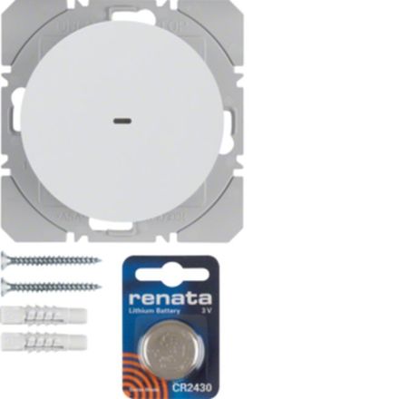 BERKER 85655239 KNX RF wall transmitter flat R.1/R.3 | 1-way | polar white glossy