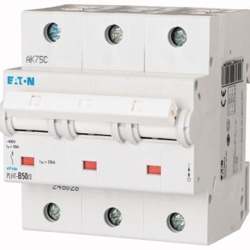 Eaton PLHT-B50/3 circuit breaker, 50A, 3p, B-Char , 248028
