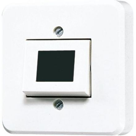 Jung 331A-24WW button, flat, 1-pin normally open, 1 A, AC/DC 24 V, AP 600, alpine white