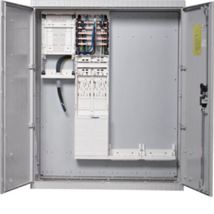 Hager ZAS132BE65A 3-point EHZ 5-pole 2x empty field meter connection cabinet