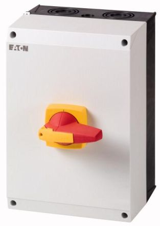 Eaton DDC-80/2/I5/PG DC switch disconnector, 2-pole, 80 A, with grey rotary handle, surface mounting, U-lock, 184917