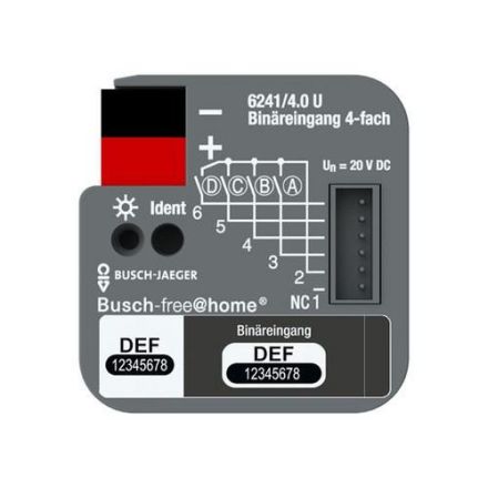 Busch-Jaeger 6241/4.0 U Binary input 4-way, flush-mounted, for Busch-free@home®