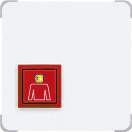 Jung NRSCD0834RTWW emergency call system call button, CD series, alpine white