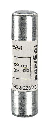 Legrand 013308 fuse 10x38mm 8a type Gg