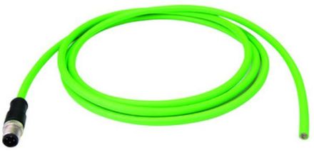 Telegärtner L83615A0000 M12x1 connector free cable end L10.0m connection cable D-coded Cat.5