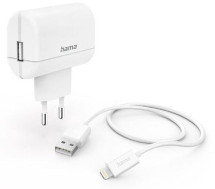 Hama 201619 with charging cable Lightning, 12 W, 1.0 m charger set