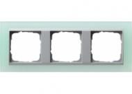 Gira 021351 3-way cover frame for color Alu Gira Event Opaque Mint