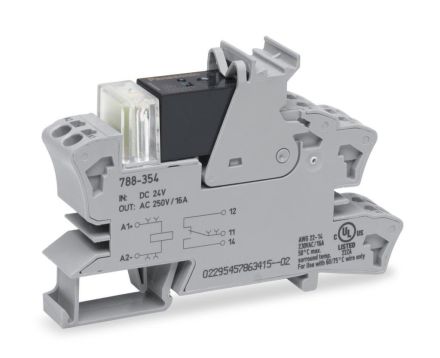 Wago 788-354 1W 24VDC 16A Relay Modules