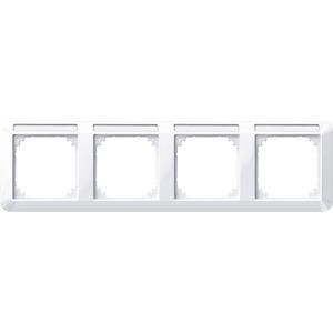 MERTEN 387425 frame 4-way horizontal active white glossy