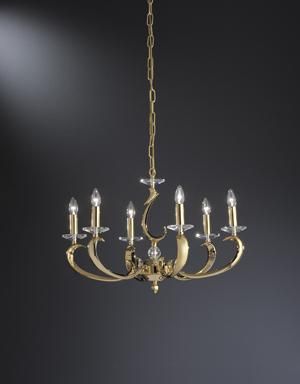 Brumberg 50804050 pendant light, gold E14, 6x40W max.