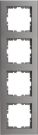 Kopp 407147007 HK07 PURE 4-way steel cover frame