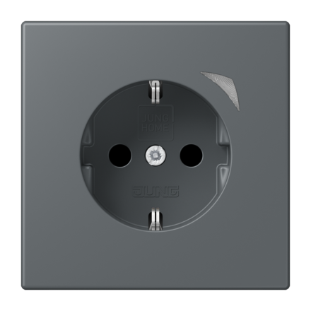 Jung BTLC1521SE202 JUNG HOME SCHUKO® socket, 16 A 250 V ~, Energy, screw terminals, with function display, integrated increased contact protection, SAFETY+, thermoplastic ( LC3201 )