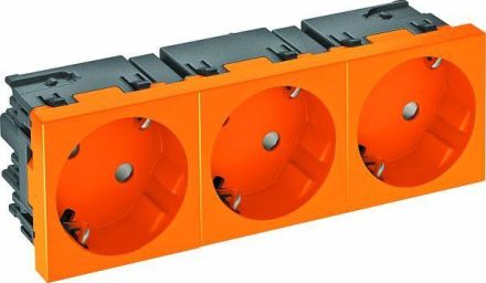 OBO Bettermann 6120505 33° 3-f. Connect 45 250V 10/16A RAL2004 socket SCHUKO