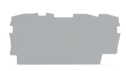 Wago 2002-1391 for TOBJOB S grey end plate and intermediate plate