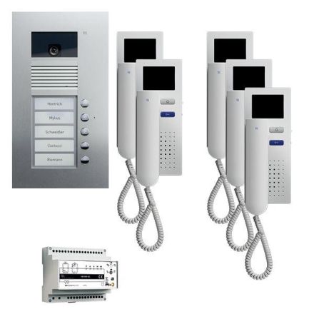 TCS PVU1650-0010 5 buttons UP hands-free video:pack5 color 5-family house set