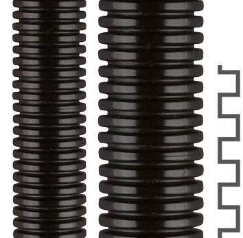 Flexa 10231002014 ROHRflex PP AD18,5 14,3x18,2mm black solid plastic corrugated hose