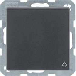 Berker 47516066 SCHUKO socket with hinged cover anthracite including Berker Q.1/Q.3