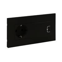 Legrand 864523 SCHUKO socket Niloe Step + USB 1000mA, (black)