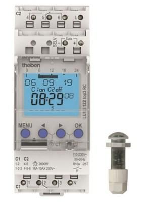 Theben 1220230 LUNA122 top3 RC with built-in light sensor twilight switch