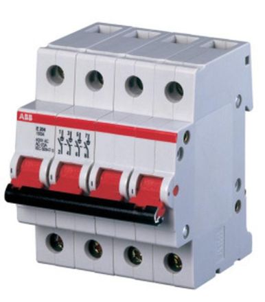 ABB Stotz-Kontakt E 204/63G 4-pole 63A grey switch, 2CDE284001R1063