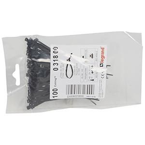 Legrand 031800 cable ties 2, 4 X 95MM UV-BES, (black)