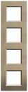 Bticino LNA4802M4SQ Light frame SQUARE 4x2-mod , (Bronze)