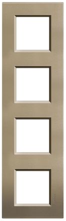 Bticino LNA4802M4SQ Light frame SQUARE 4x2-mod , (Bronze)