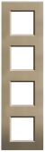 Bticino LNA4802M4SQ Light frame SQUARE 4x2-mod , (Bronze)