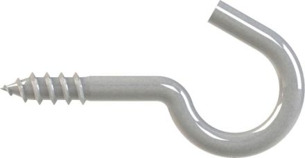 Reisser 000322S090-055080S-1 Clothesline mg eyelet RN 322, 5.5 X 80, steel, plastic coated, packed 15 a