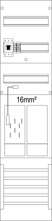 F-TRONIC 7120163 ER6DS-16-HSP counter panel