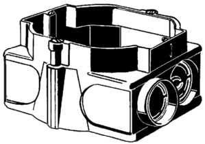 Kaiser 1065-00 with double socket device box, 1065-00