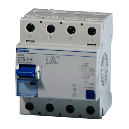 Doepke 09137911 DFS4 040-4/0,50-AR protective conductor right residual current circuit breaker