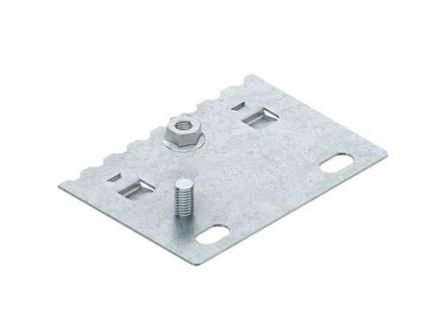 Niedax RTPH50M6 59x83mm T: 0.9mm with threaded bolt M6 divider holder plate