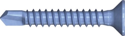 Reisser 007505S021-048025S-1 DIN 7504 P, drill screw, Flako. RN 7505, 4.8 X 25, steel, galvanized, blue pass., packed 100 a