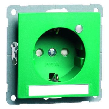 Hochköpper 00017711 green label field LED socket SCHUKO