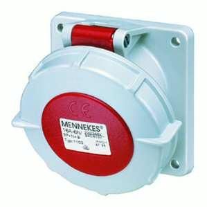 Mennekes 3581 panel socket TwinCONTACT 32A 4-pole 6h 400V IP67