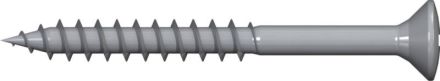 Reisser 009202V138-0400504-1 RETINOX 2 chipboard screw, raised countersunk head, PZ, partial thread, 4.0 x 50, stainless steel A2, threaded, pass., 1x sliding, pack of 200