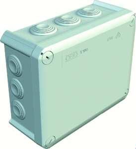 OBO Bettermann T160 190x150x77 light grey cable junction box, 2007093
