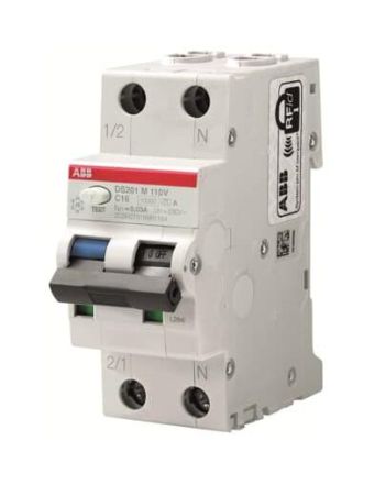 ABB Stotz-Kontakt 2CSR275189R1065 DS201 M B6 A30 110V 10kA 1P+N FI/LS switch