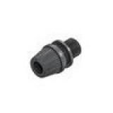 Kleinhuis 433 PE M10X1 outside. RAL 9011 clamp nipple