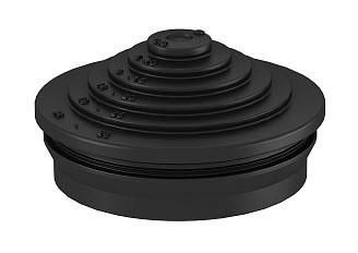 OBO Bettermann EDS M32SW for 3mm wall thickness M32 black plug-in seal, 2012344
